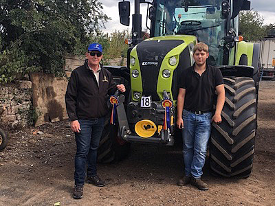 Prize draw winner Oliver Law who works for Rickerby’s, the main CLAAS dealer in Carlisle.
