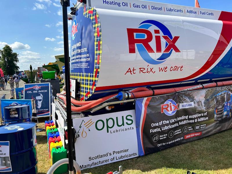 Opus Lubricants and Rix Petroleum Celebrate Second Consecutive Year of Success at Royal Highland Show