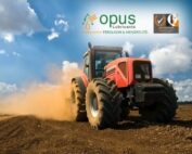 tractor in field on sunny day - opus lubricants agricultural equipment spring 2024